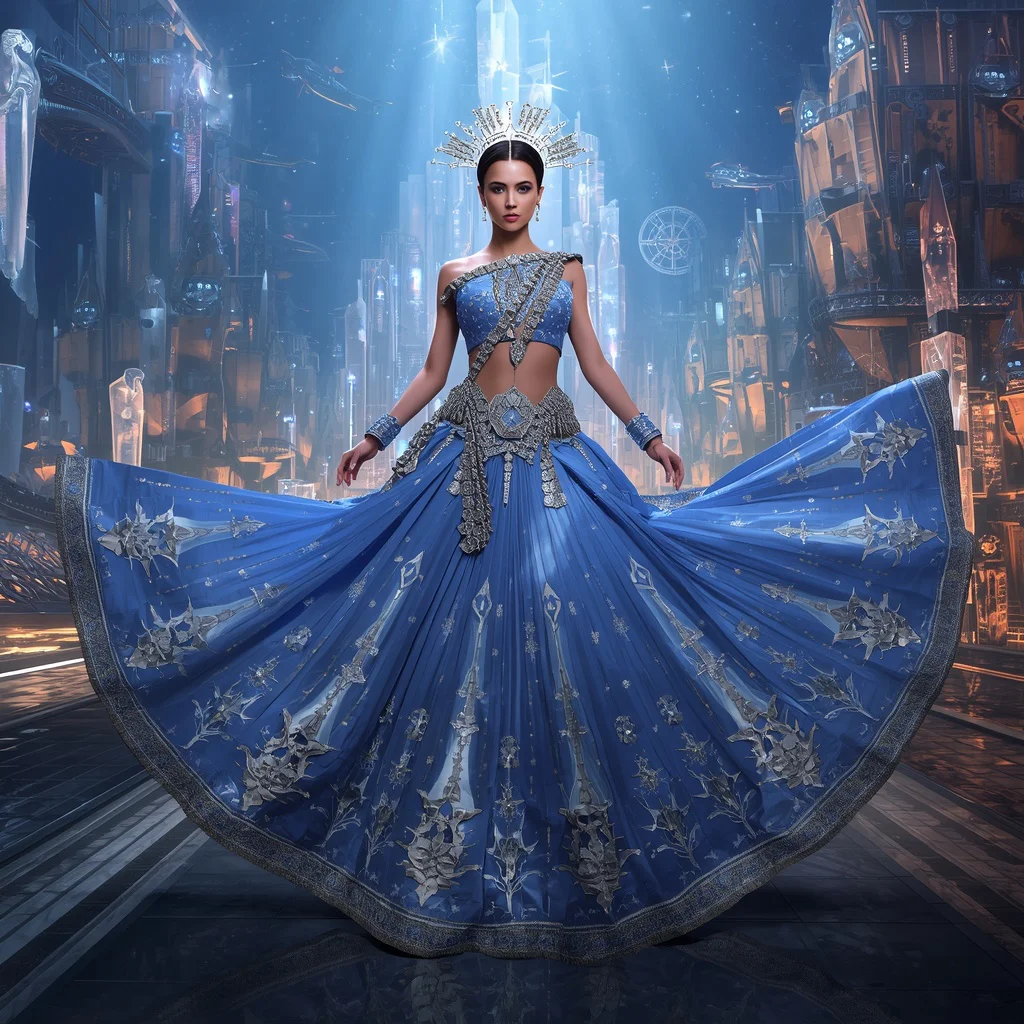 Crystal Harbor Queen Saree with Floating Ship Kingdom | saree ai prompt - Best 10 Serene Child Saree AI Prompts for Lakeside Meditation Photography AI Prompt