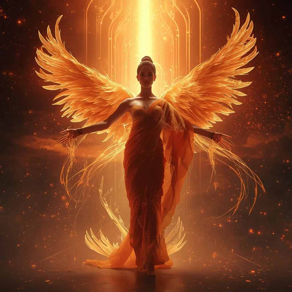 Magnetic Storm Phoenix Saree with Gravity Flame Ascension Nexus Cathedral Rift Core | aesthetic saree prompt for chatgpt - Best 10 Elegant Saree AI Prompts for Modern Indian Women's Editorial Photoshoots in Urban Settings AI Prompt